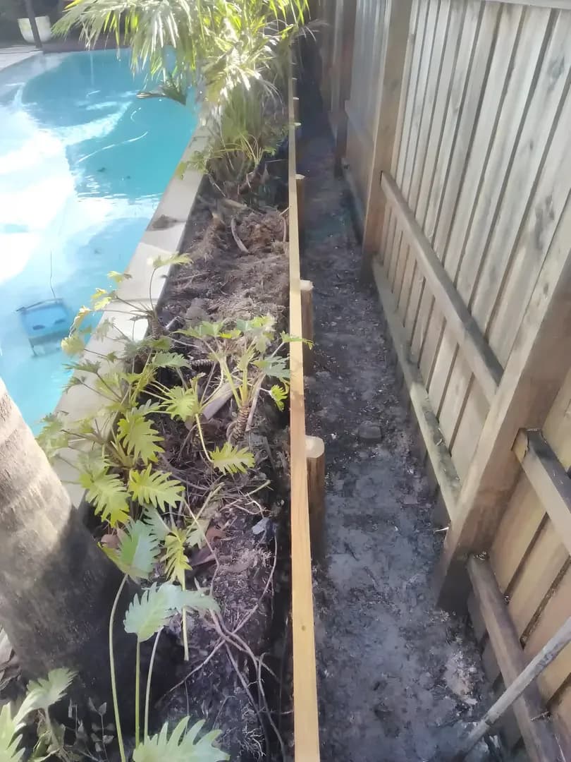 Fencing project providing rear yard privacy