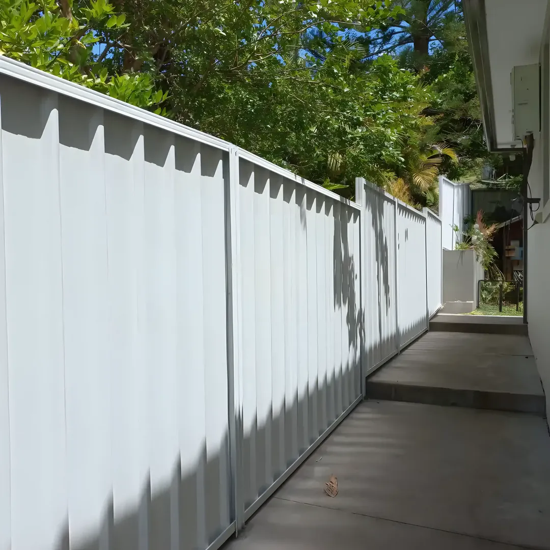Fencing project with front yard entry